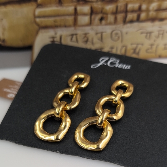 J. Crew Gold Link Earrings - Picture 4 of 4